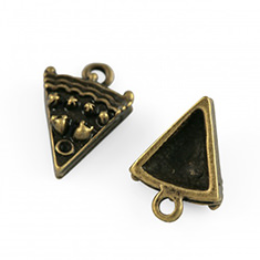 Hanger taartpunt antiek brons