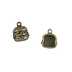 Hanger hamburger antiek brons