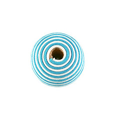 Wikkelkraal groot blauw met wit