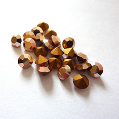 Preciosa SS29 puntsteen 6.2mm Crystal capri gold
