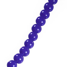 Glaskraal blauw/paars opaal