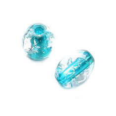 Cracle bead met gekleurde kern