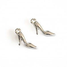 Metaal-look hanger pump