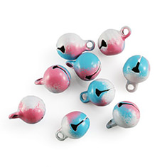 Belletjes mix pastel verfspatten - 100 stuks