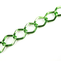 Schakelketting aluminium groen