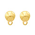 DQ metaal earpin rond met oog Goud