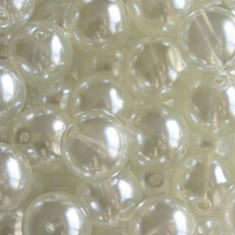 Glasparel transparant 12mm ivoorwit