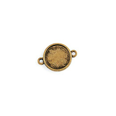 Tussenzetsel setting voor 12mm antiek goud